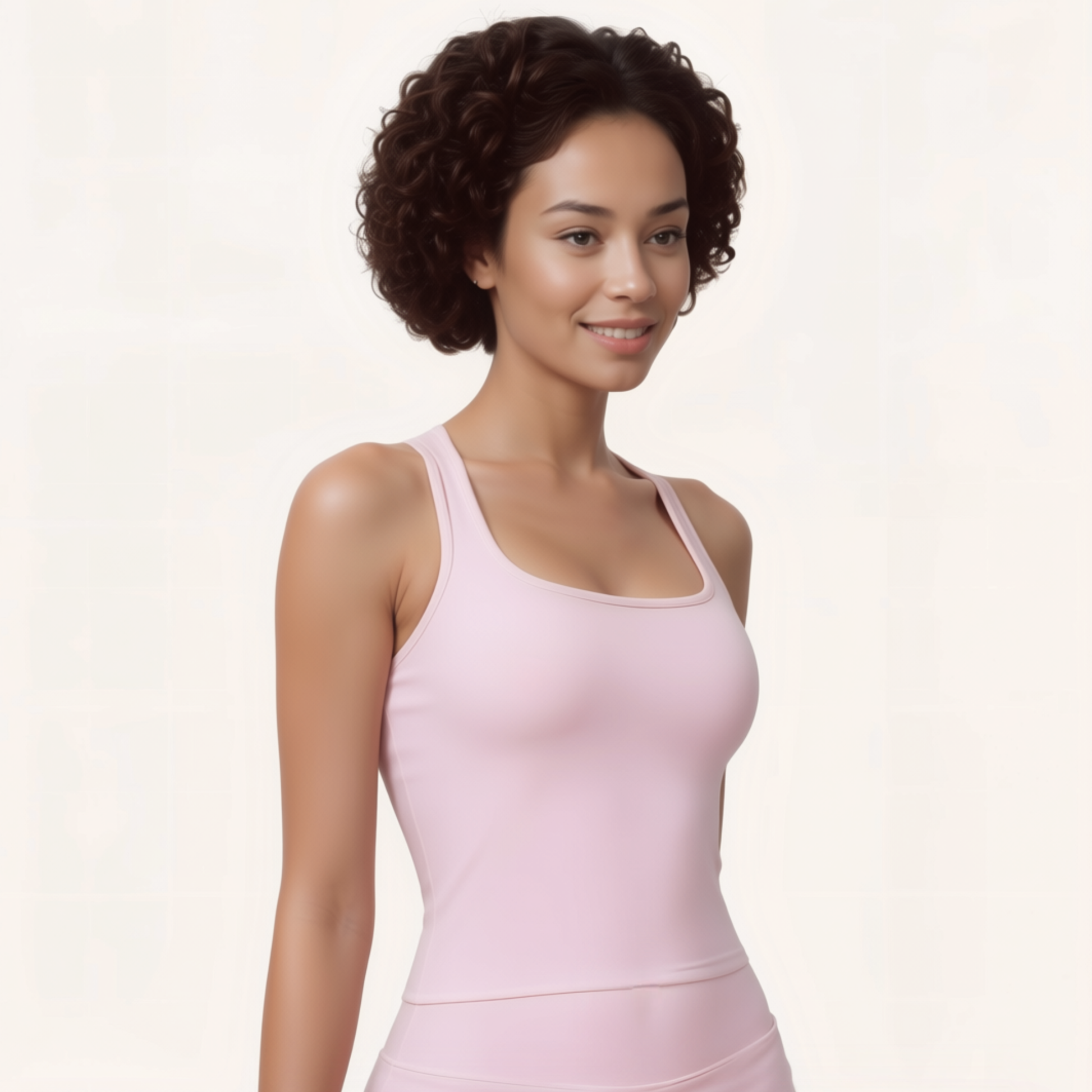 Chicletics Vitality Top shown in a close-up image, featuring a stylish, fitted women's top with vibrant color and modern design.