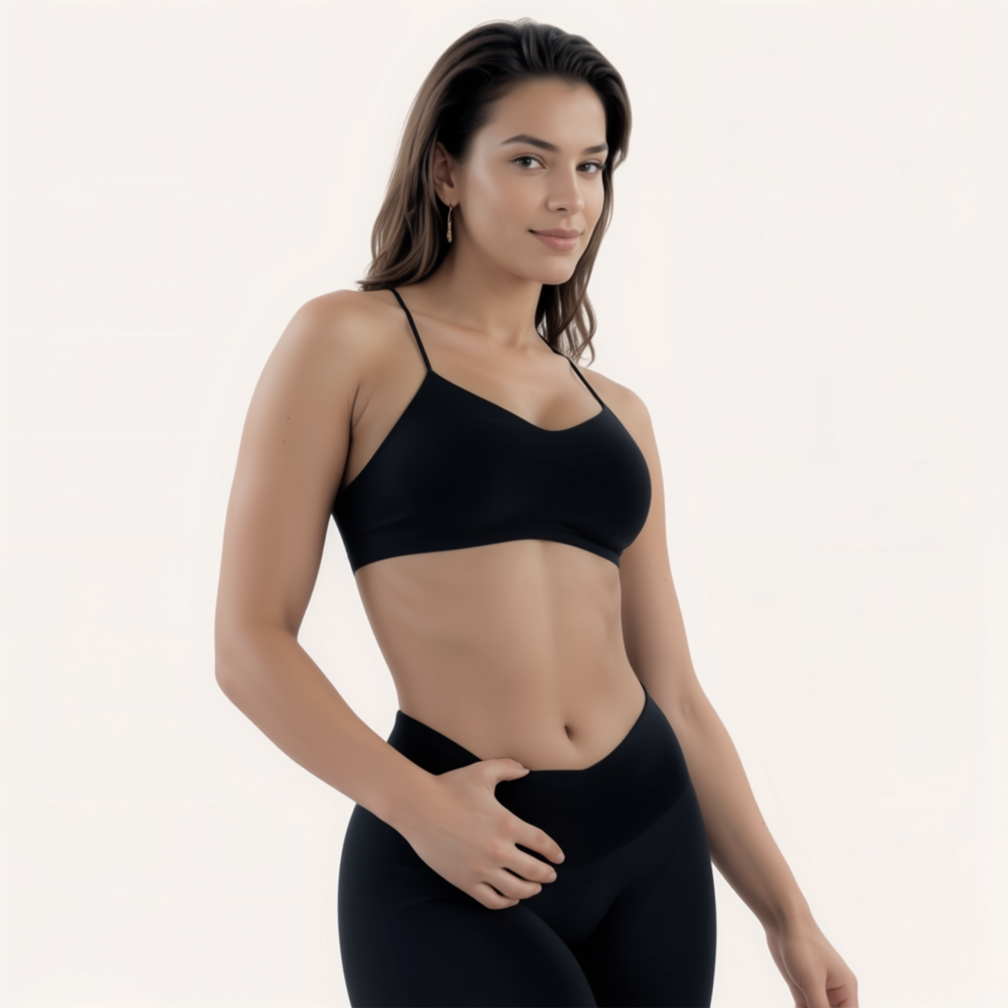 Chicletics Eclipse Crossback Bra showing the back design with adjustable straps and smooth fabric for comfortable support.