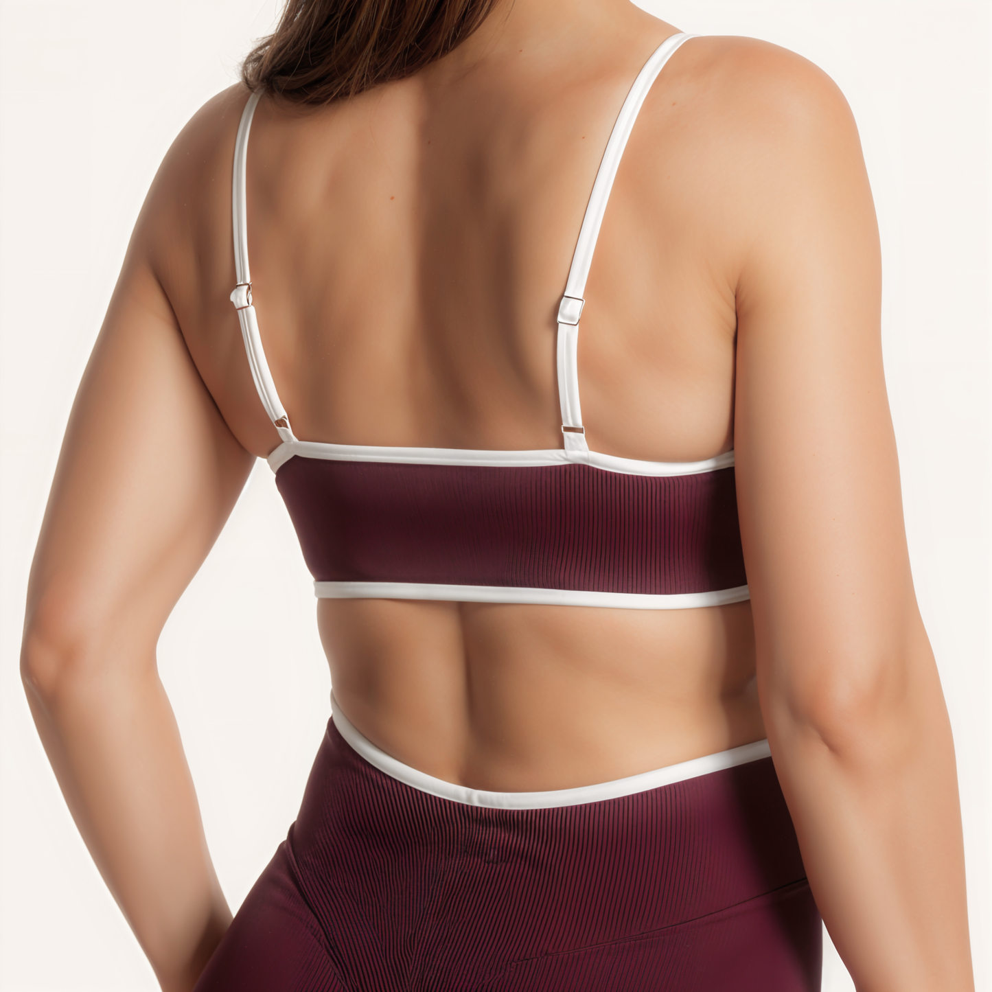 Chicletics Edge Backless Bra shown in nude color with seamless design, ideal for backless and strapless outfits.