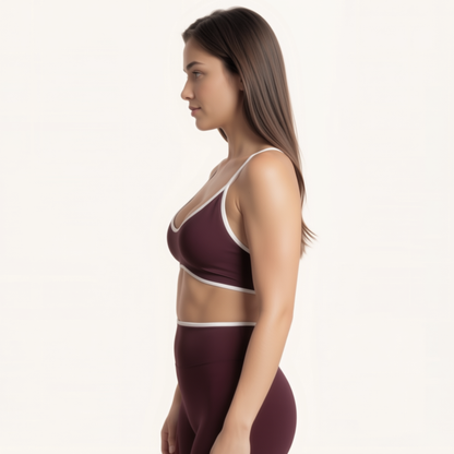Chicletics Edge Backless Bra shown in nude, seamless design with adhesive cups for backless and strapless support.