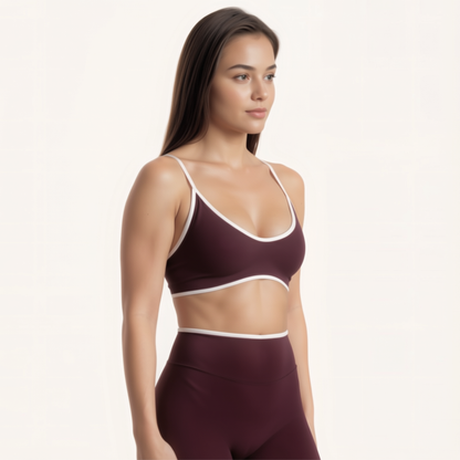 Chicletics Edge Backless Bra with seamless design and adjustable straps, ideal for backless and low-cut outfits.