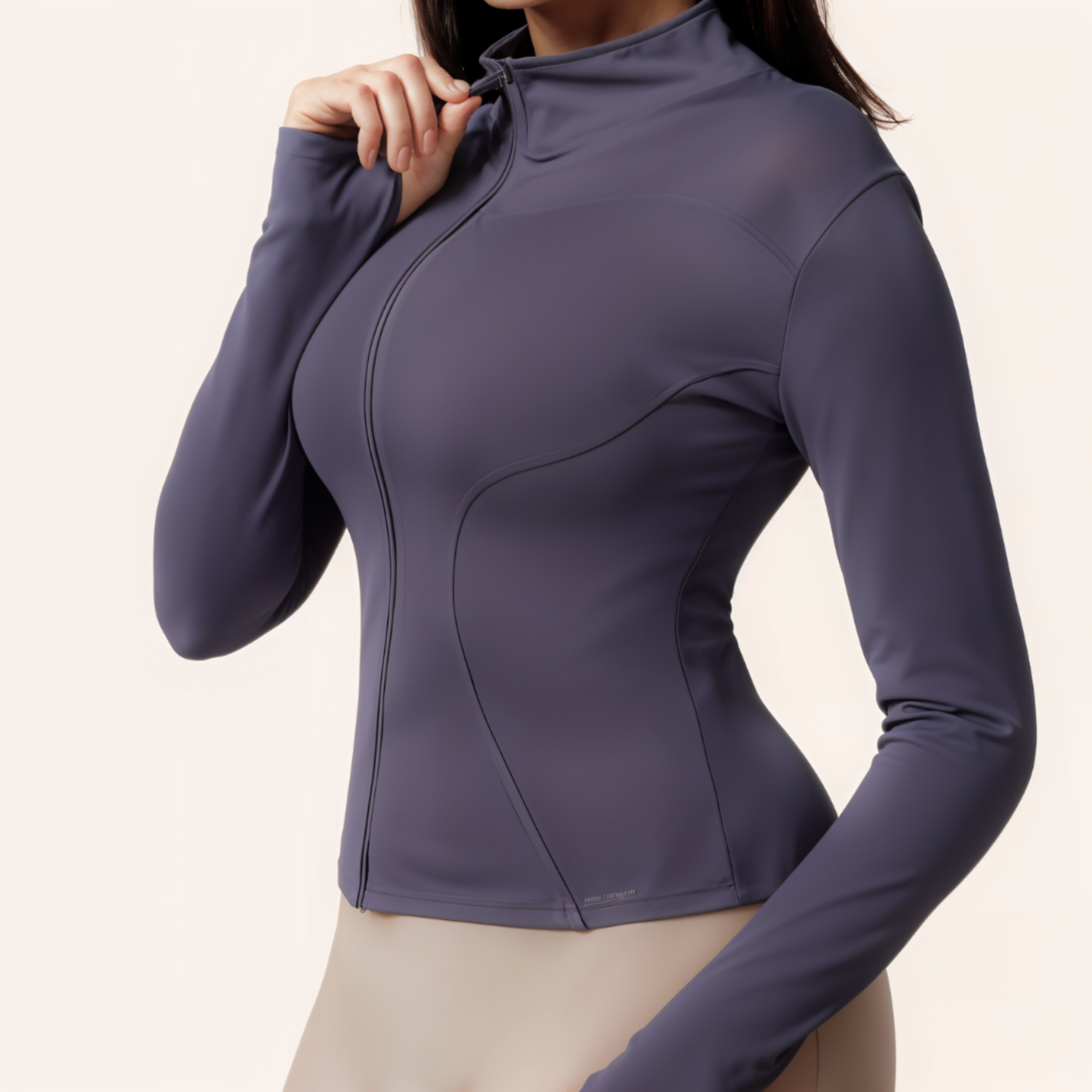 Chicletics Rogue Zip Jacket shown in black with front zipper and hood, casual athletic style, lightweight and comfortable for active wear.