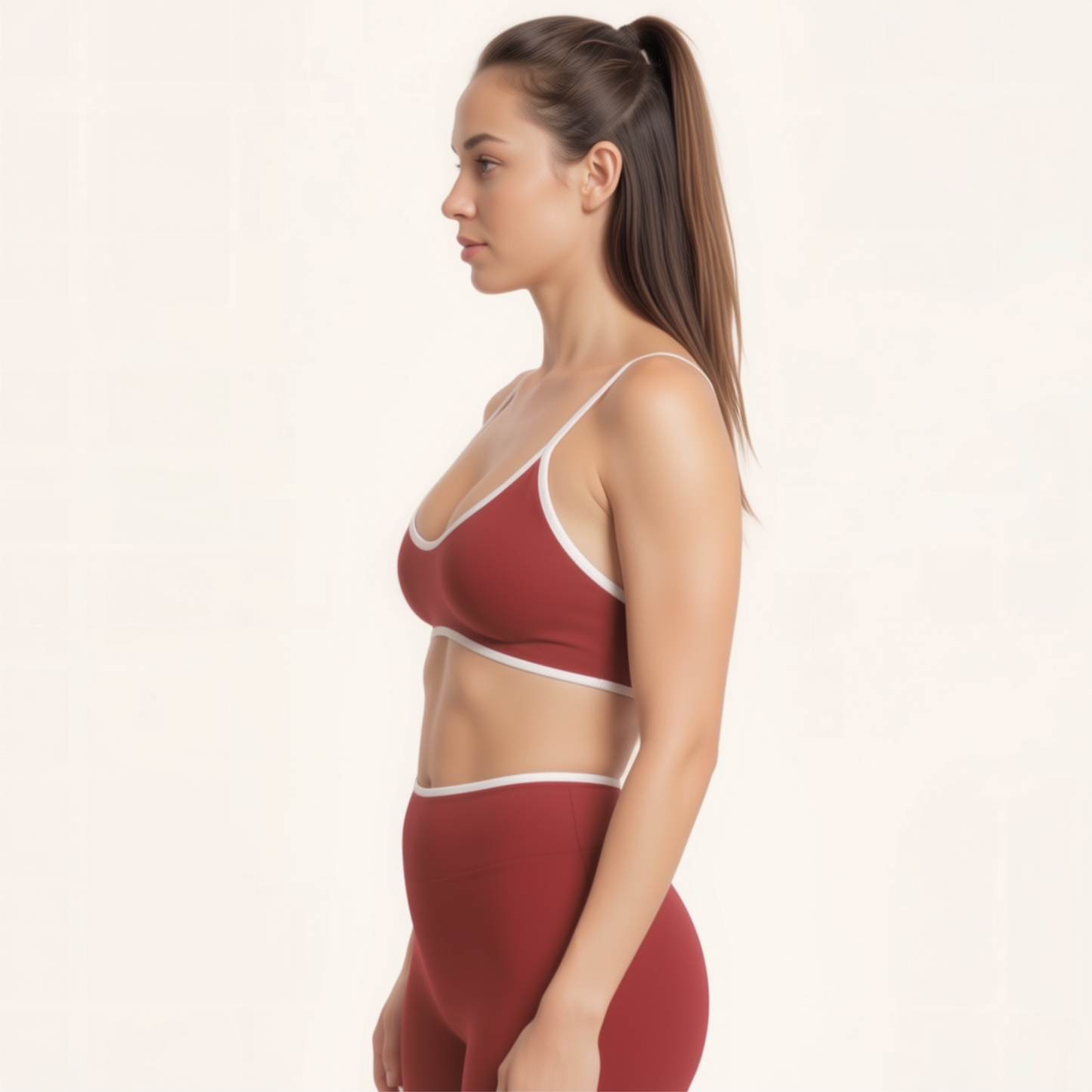Chicletics Edge Backless Bra shown on a model, featuring a seamless, strapless design ideal for backless outfits.