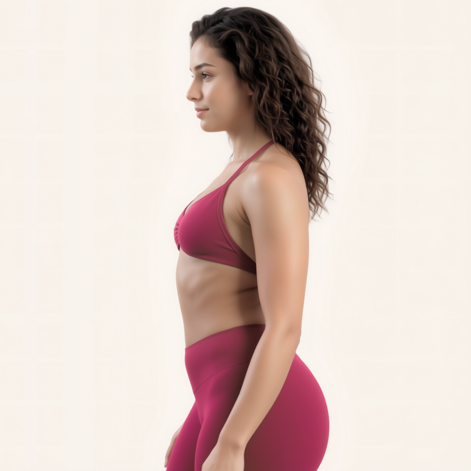 Chicletics Apex Strappy Bra featuring a stylish design with multiple straps and a comfortable fit, shown in black fabric.