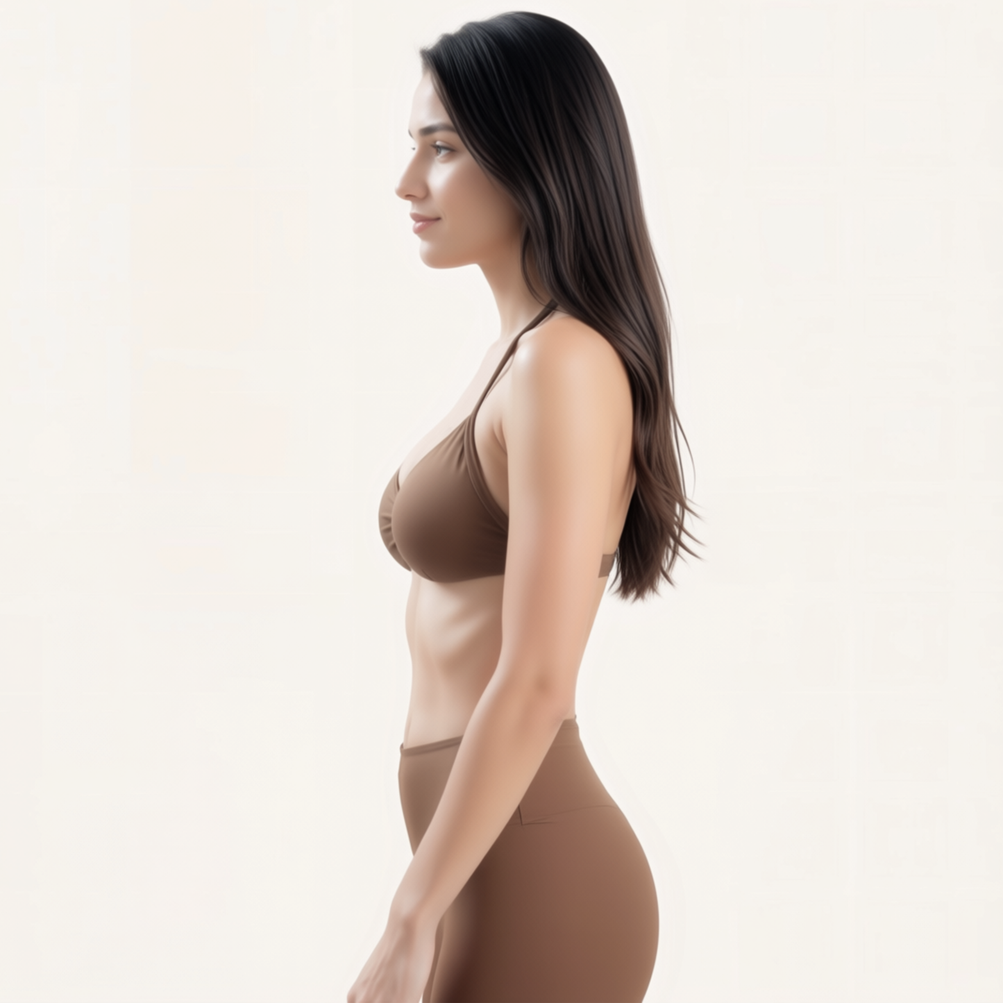 Chicletics APEX Strappy Bra with multiple thin straps and supportive band, shown on a mannequin.