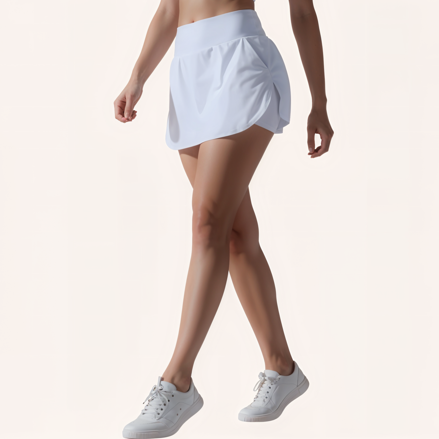 Chicletics Vital Active Skort showing lightweight fabric, sporty design, with built-in shorts and a sleek, modern look.