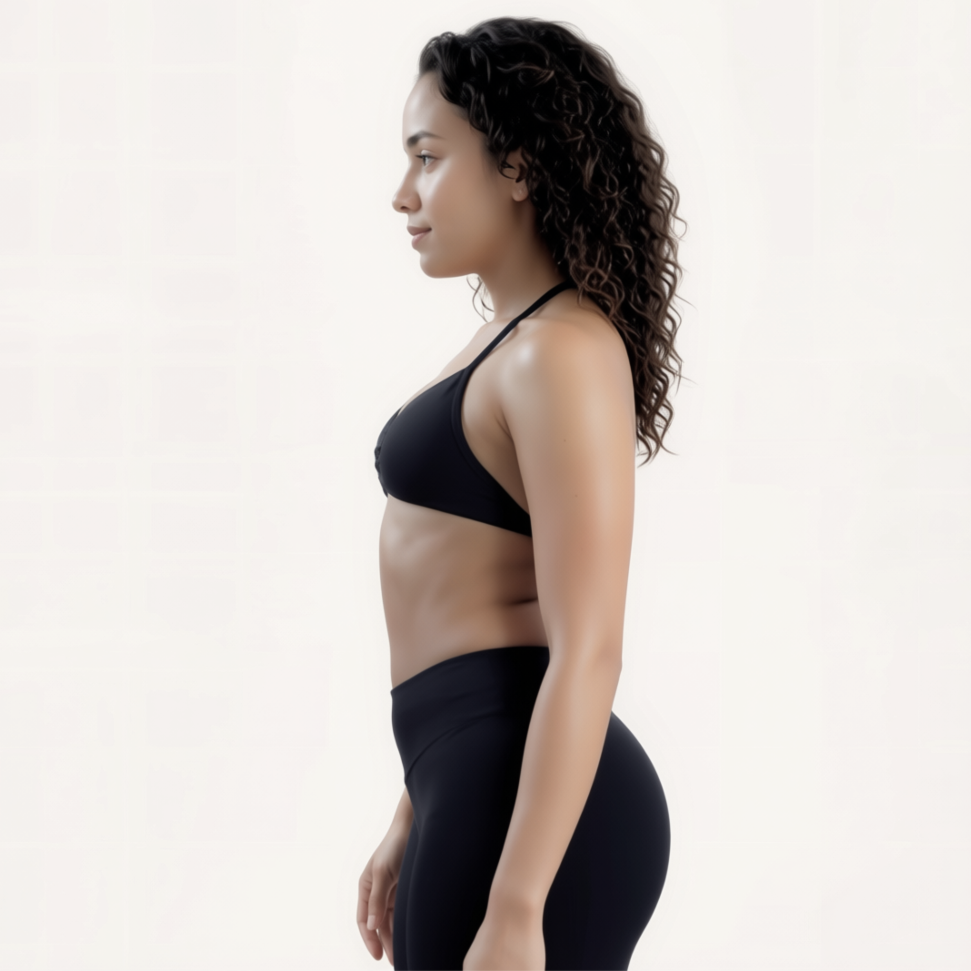 Chicletics APEX Strappy Bra featuring adjustable straps and seamless design, shown on a neutral background.