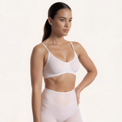 Chicletics Edge Backless Bra with seamless design and adjustable straps, ideal for low-back and backless outfits.