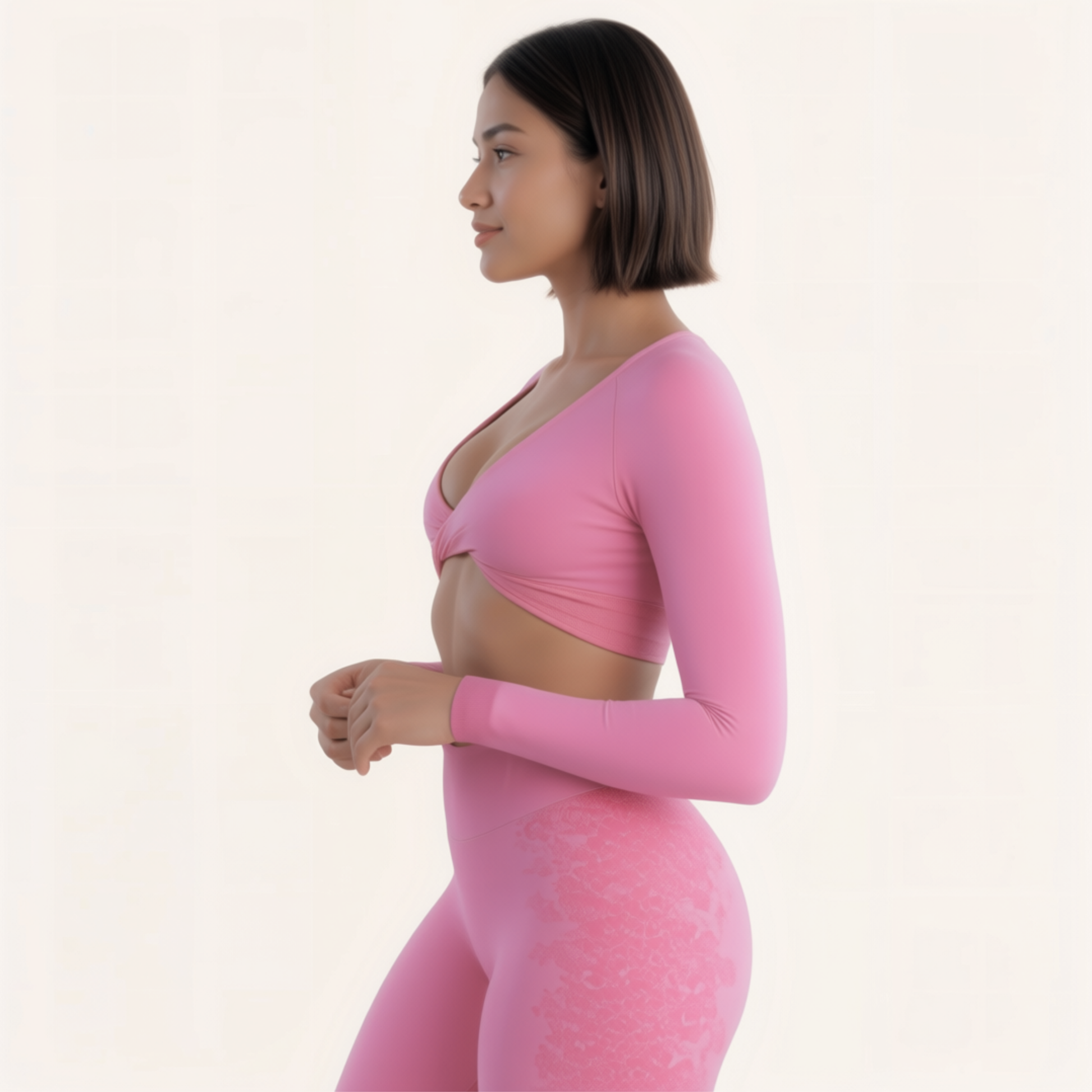 Chicletics Elite Long Sleeve shirt in black, fitted design with crew neckline and subtle branding, displayed on a mannequin.