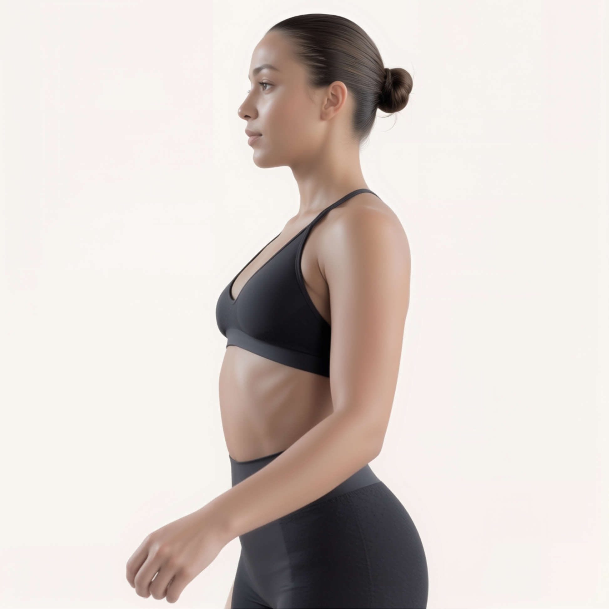 Chicletics Elite Crossback Bra in black with supportive straps and breathable fabric, designed for active wear and comfort.