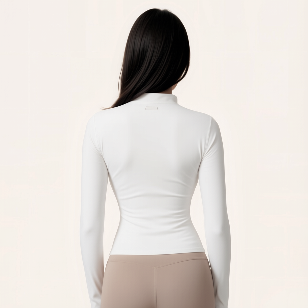 Chicletics ROGUE ZIP JACKET shown from the back, featuring a sleek design with a full front zipper and stylish fit.