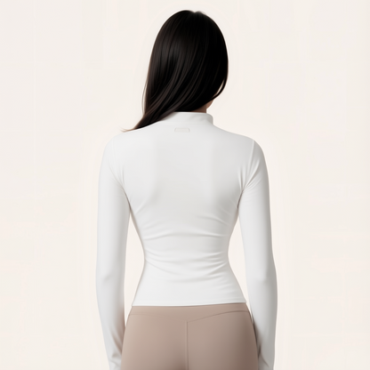 Chicletics ROGUE ZIP JACKET shown from the back, featuring a sleek design with a full front zipper and stylish fit.