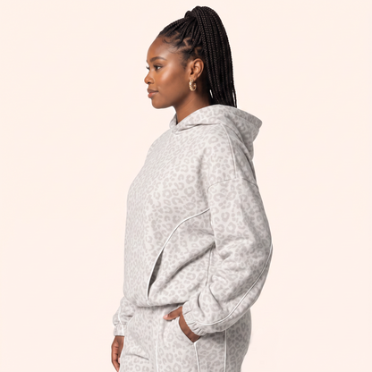 EDGE LEOPARD HOODIE