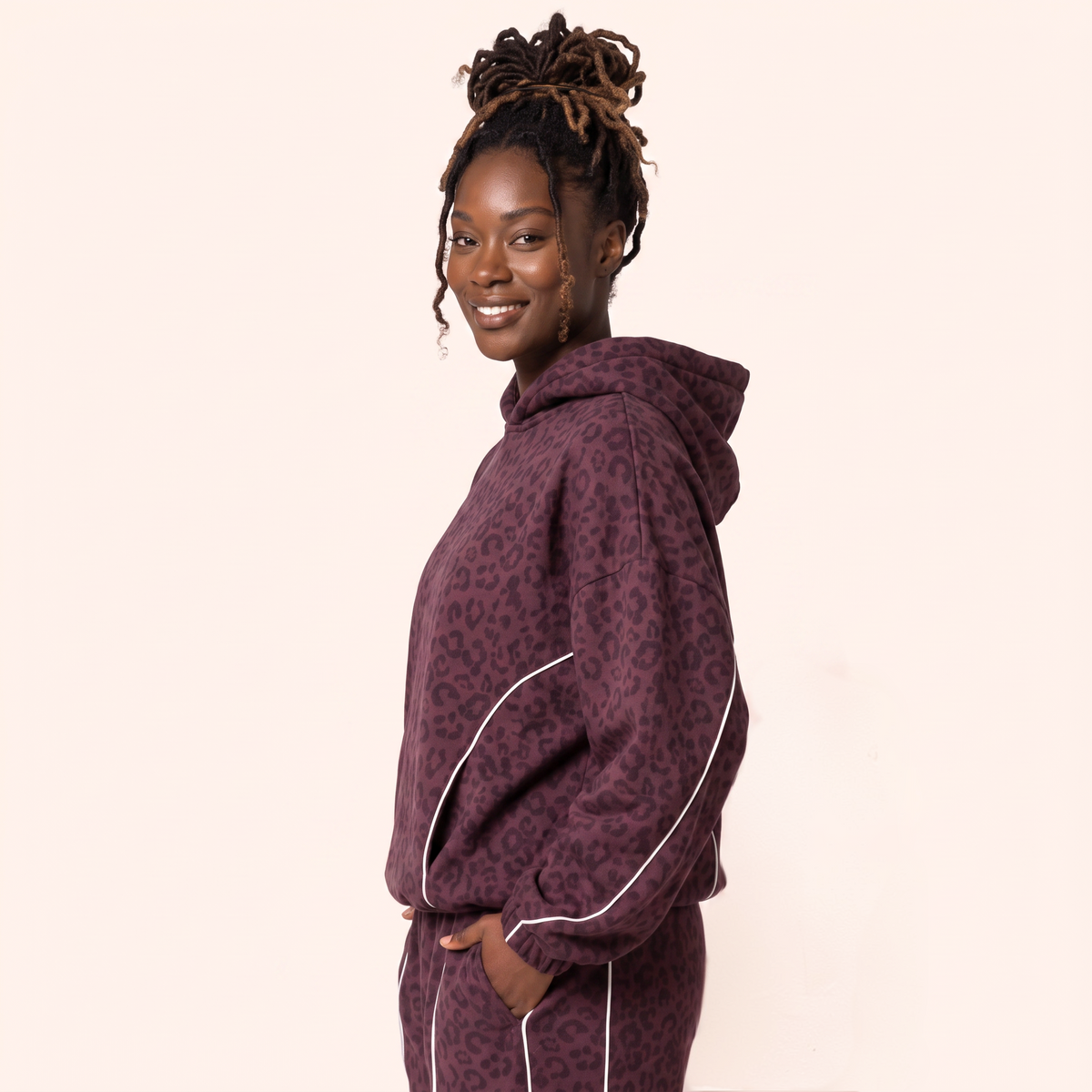 EDGE LEOPARD HOODIE
