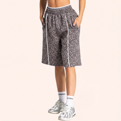 EDGE 5" LEOPARD OVERSIZED SHORTS