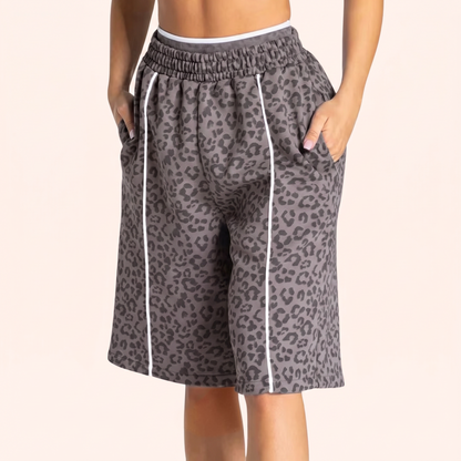 EDGE 5" LEOPARD OVERSIZED SHORTS