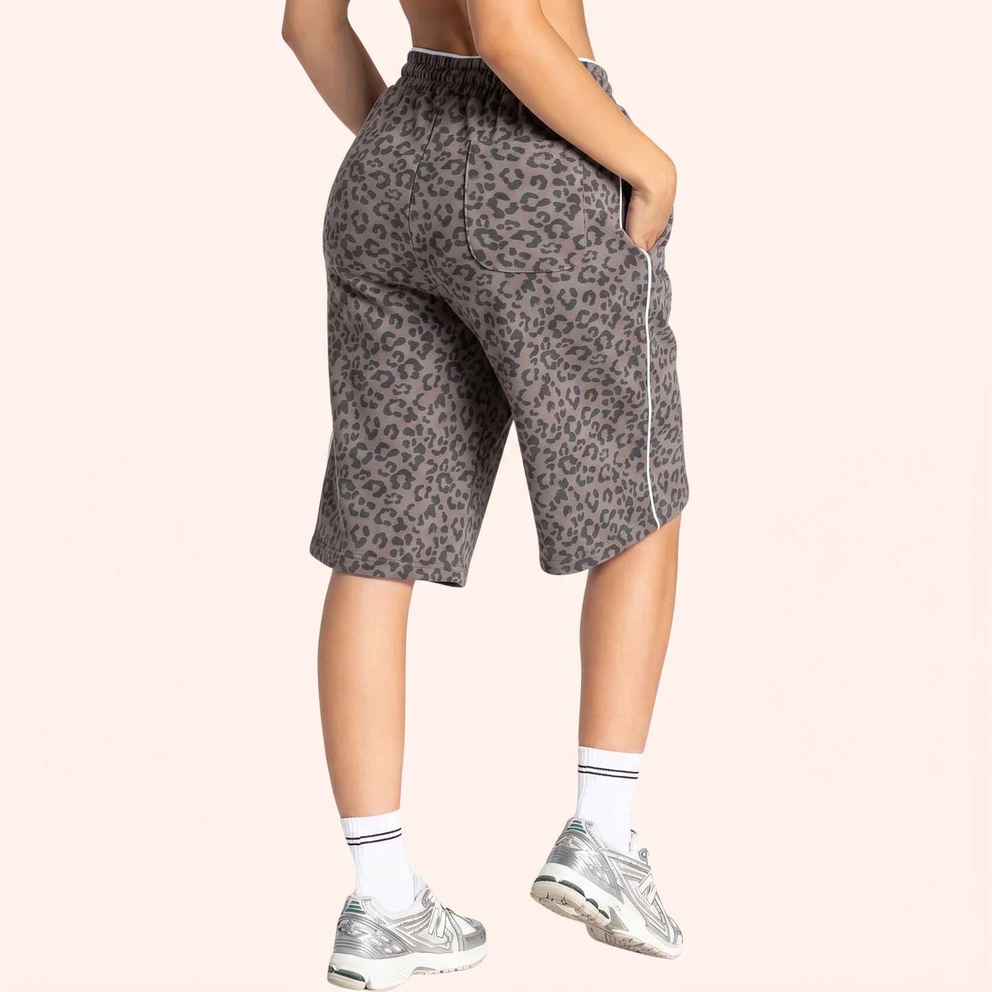 EDGE 5" LEOPARD OVERSIZED SHORTS