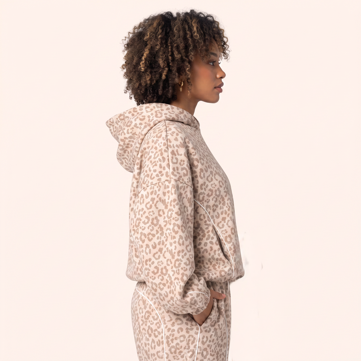 EDGE LEOPARD HOODIE